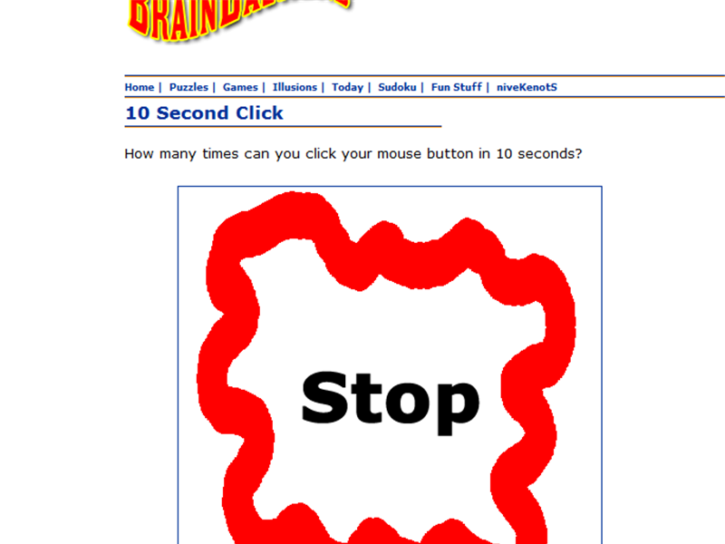 Most Mouse Clicks In 10 Seconds