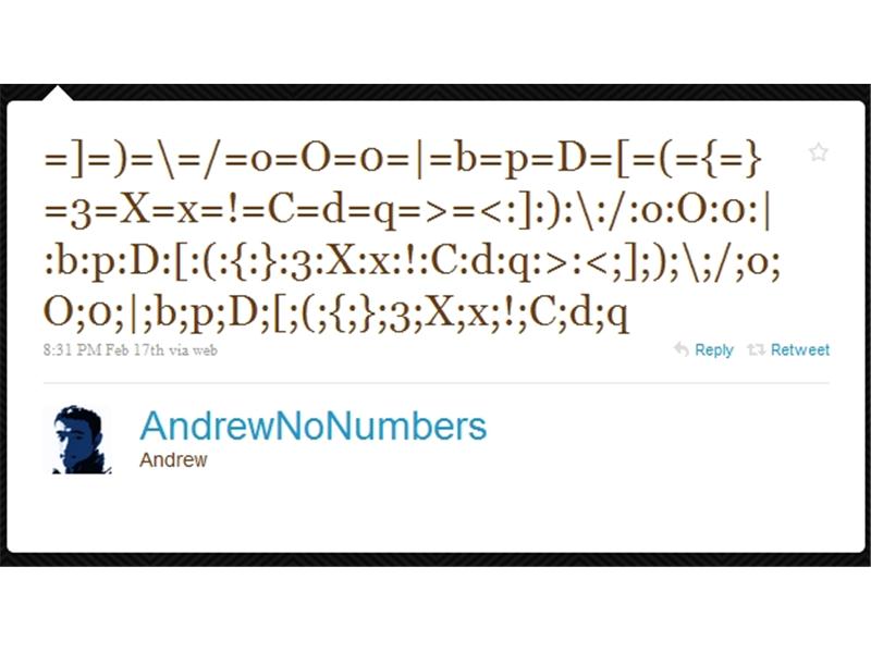 Most Emoticons In A Tweet 