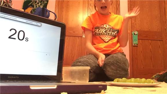  Most Grape-Bobbing Dips In 20 Seconds