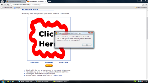Most Mouse Clicks In 10 Seconds