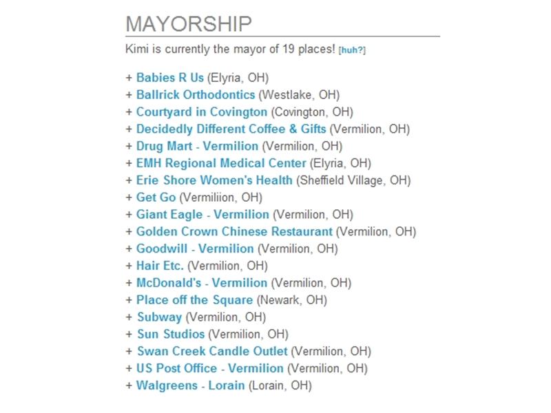 Most Cities In Which To Hold A Foursquare Mayorship At Once