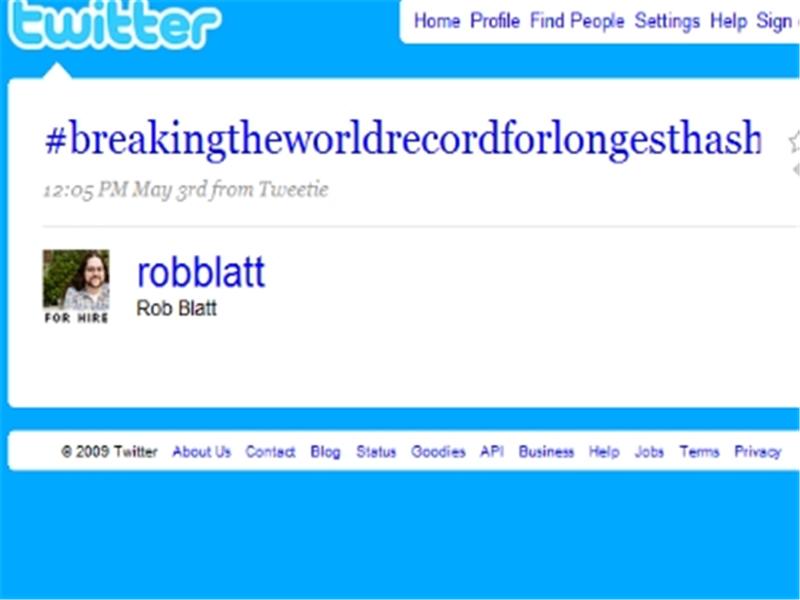 Longest Twitter Hashtag