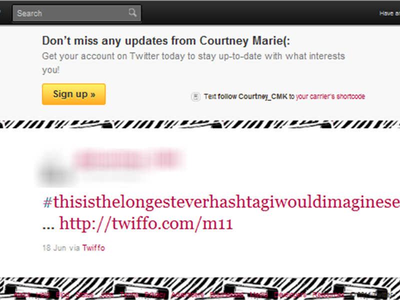 Longest Twitter Hashtag That Includes The Letter 