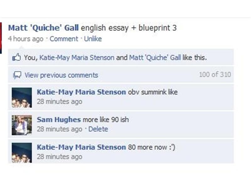 Longest Three-Person Comment Thread On A Facebook Status Update