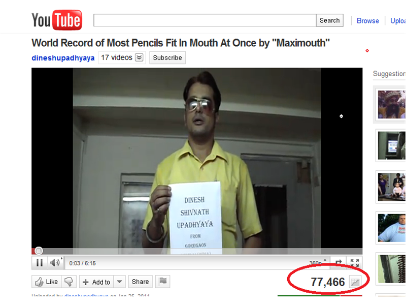 Most Viewed RecordSetter Record Video On YouTube In Three Months