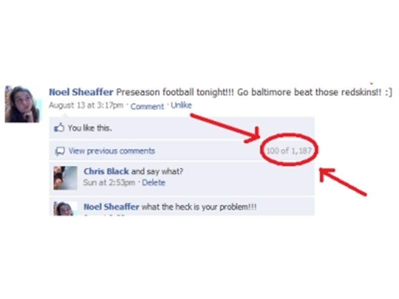 Most Comments On A Facebook Status Update