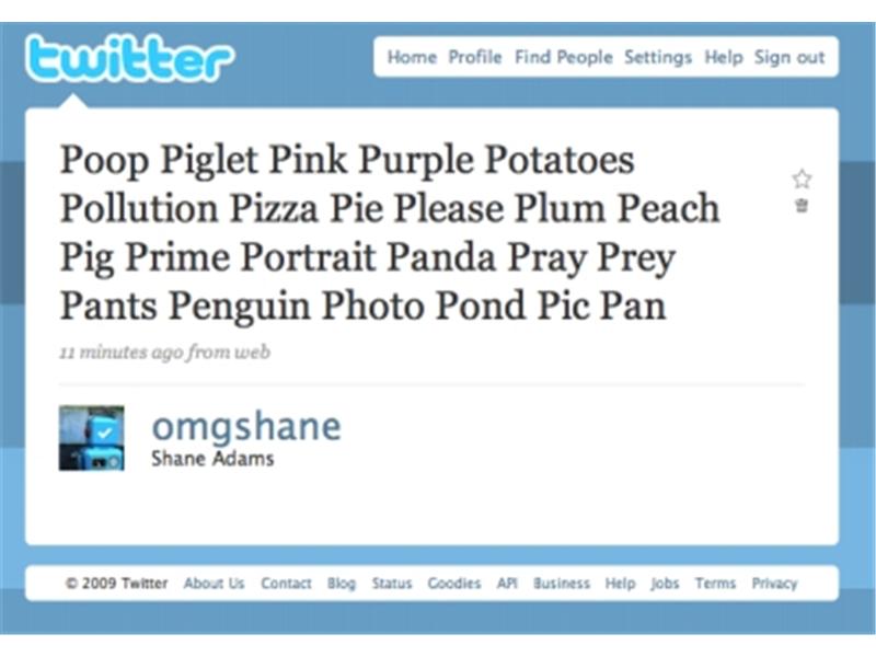 Most Words Starting With The Letter \'P\' In One Tweet