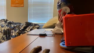 Tallest Penny Tower Stacked With Left Hand In One Minute