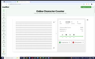 Most Letters in 1 Tab of Quillbot.com