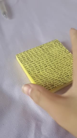 Most Words Written on a Sticky Note