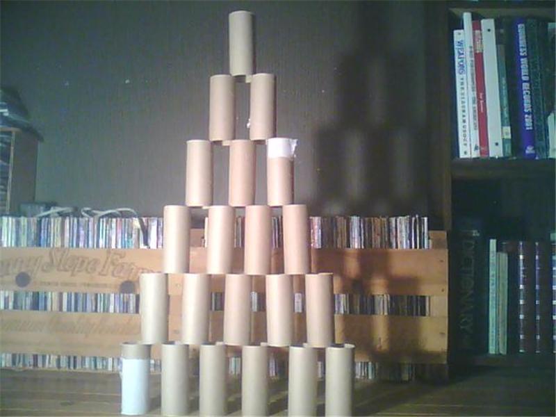 Tallest Toilet Paper Roll Triangle