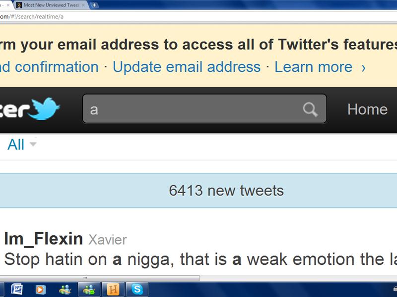 Most New Unviewed Tweets