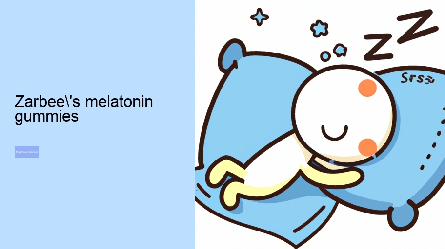 zarbee's melatonin gummies