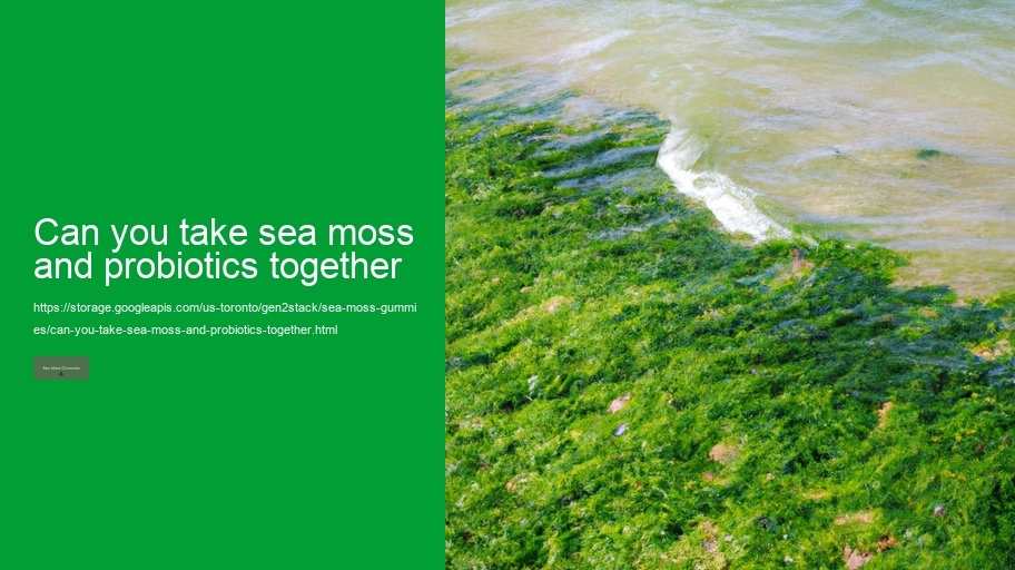can you take sea moss and probiotics together