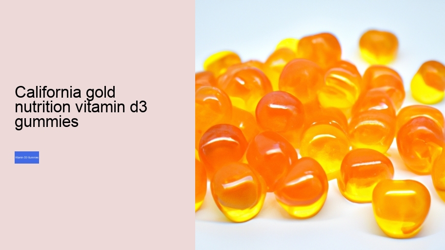 california gold nutrition vitamin d3 gummies