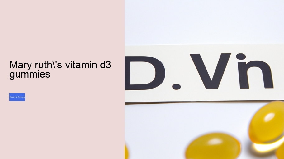 mary ruth's vitamin d3 gummies