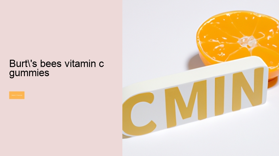 burt's bees vitamin c gummies