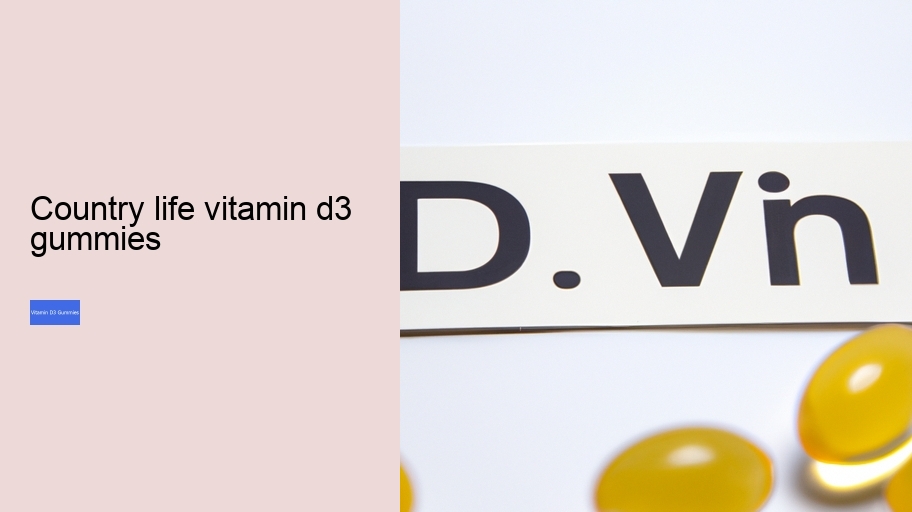 country life vitamin d3 gummies