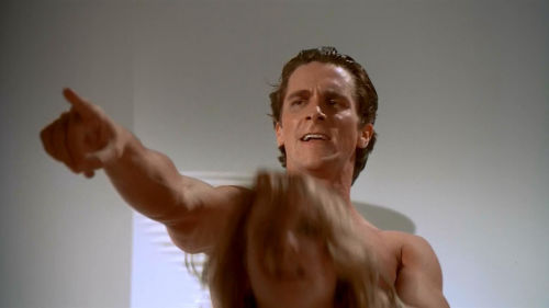 Rotina matinal de Patrick Bateman (Psicopata Americano) .