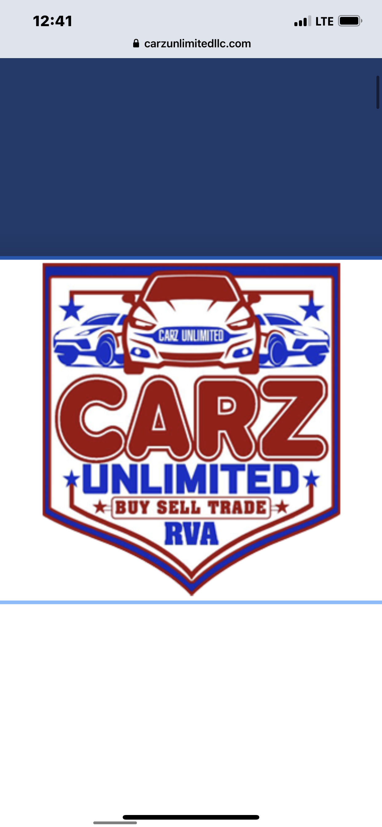 The logo or business face of "Carz Unlimited LLC"