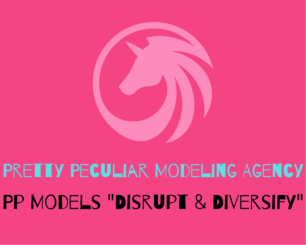 The logo or business face of "Pretty Peculiar Modeling Agency"