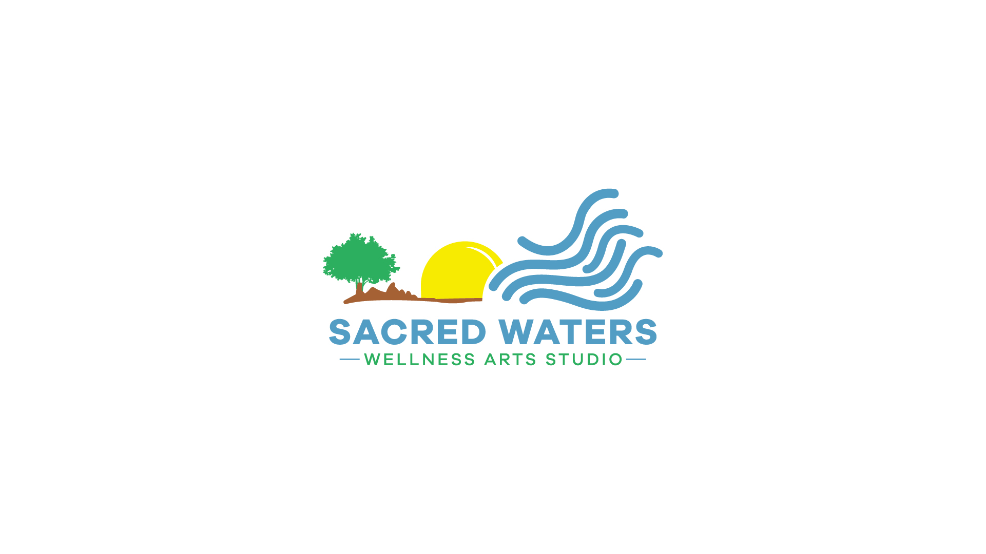 The logo or business face of "Sacred Waters Wellness Arts Studio"