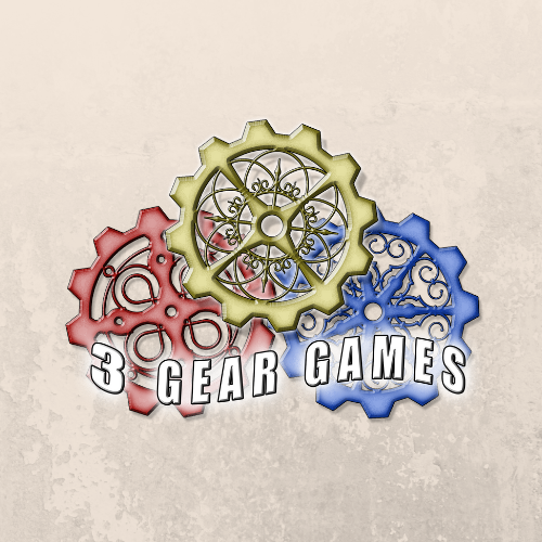 The logo or business face of "3 Gear Games"