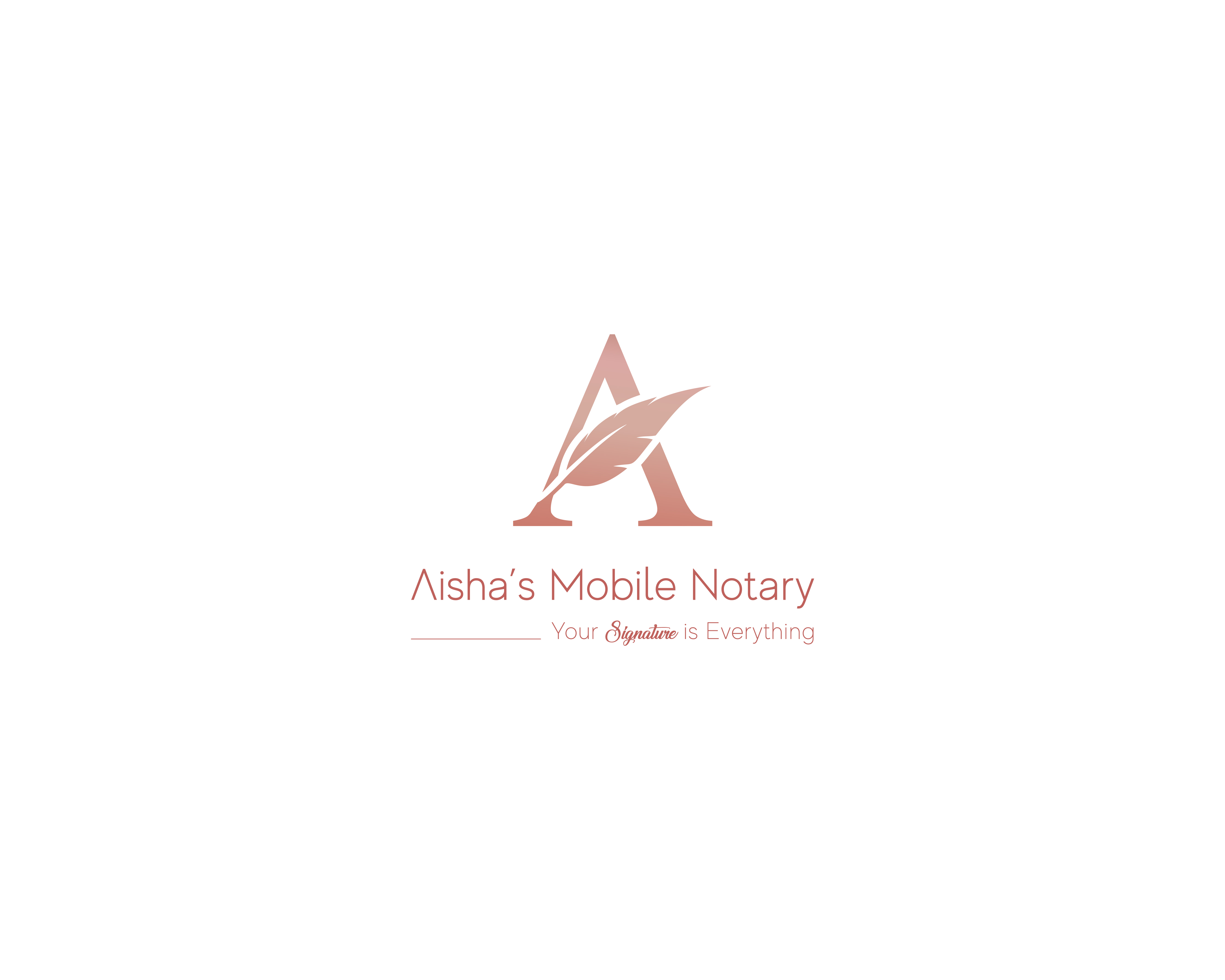 The logo or business face of "Aisha’s Mobile Notary LLC "