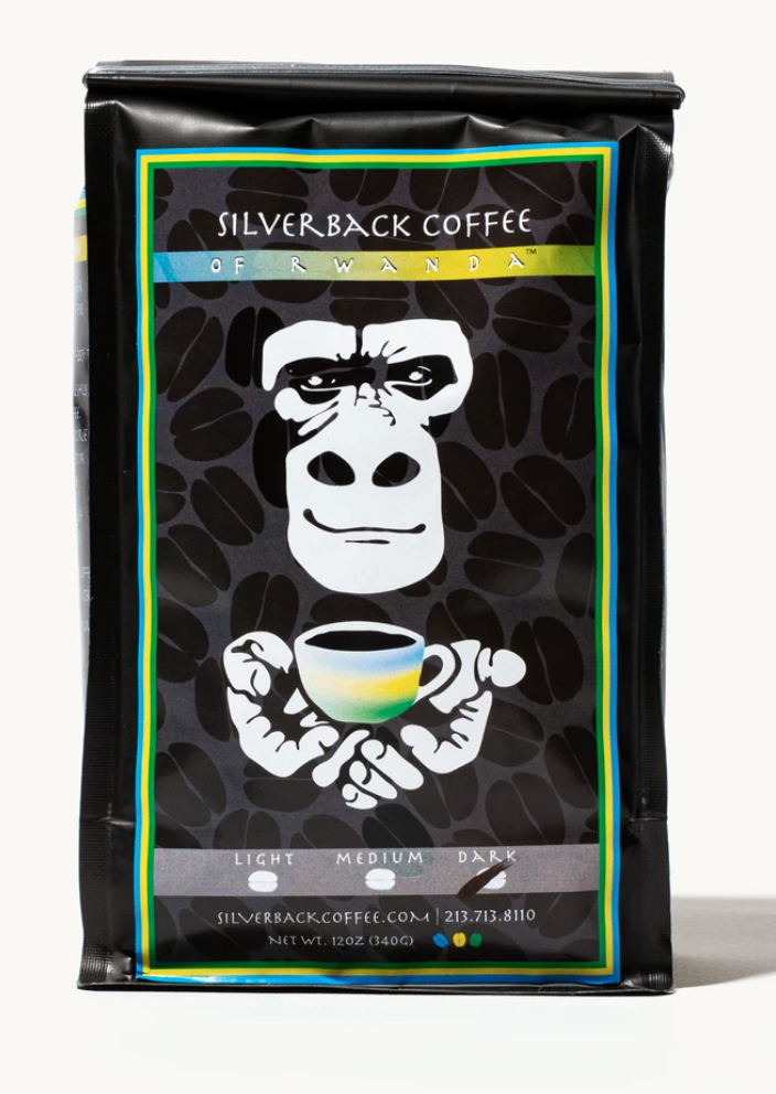 The logo or business face of "Silverback Coffee of Rwanda"