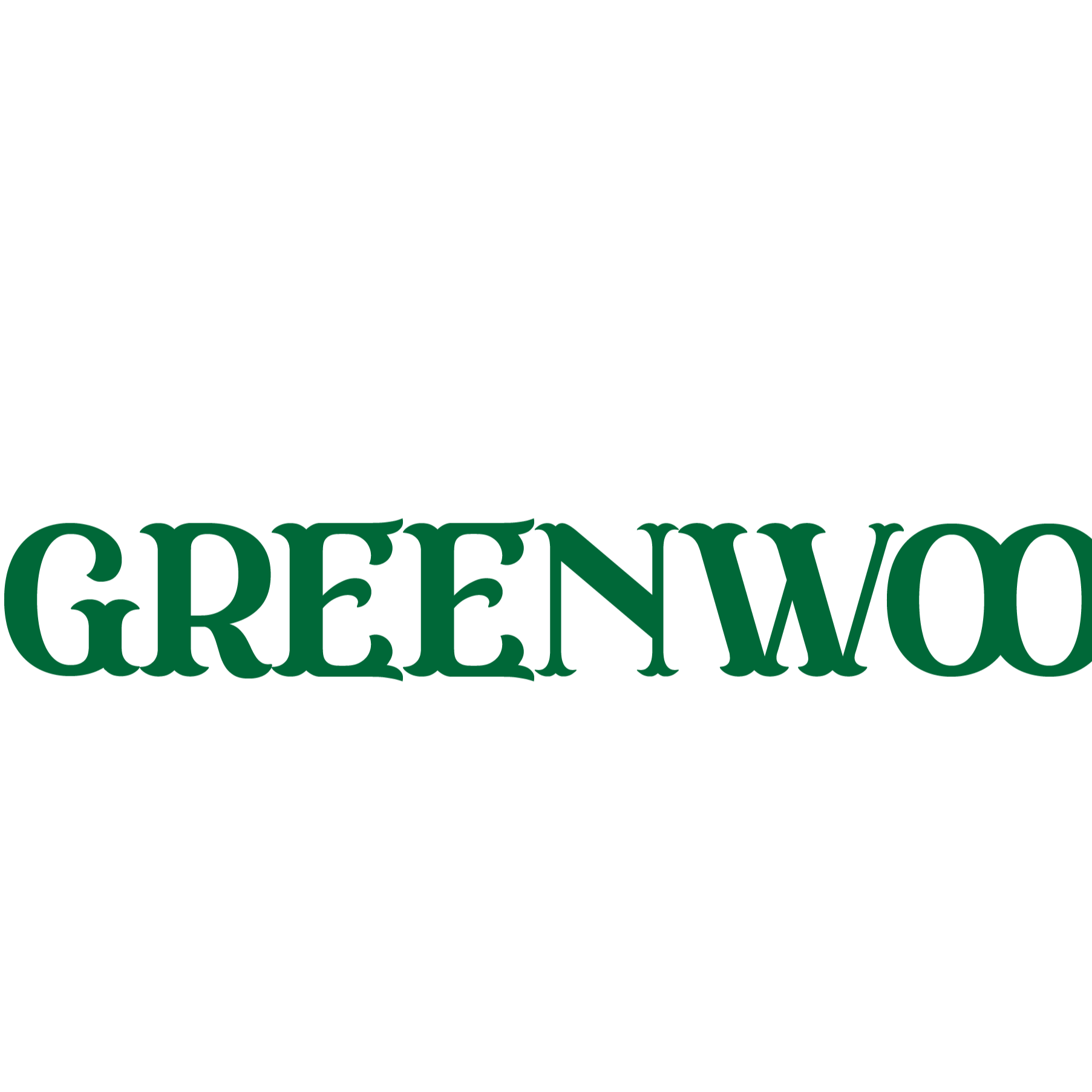 The logo or business face of "Greenwood GOLF"