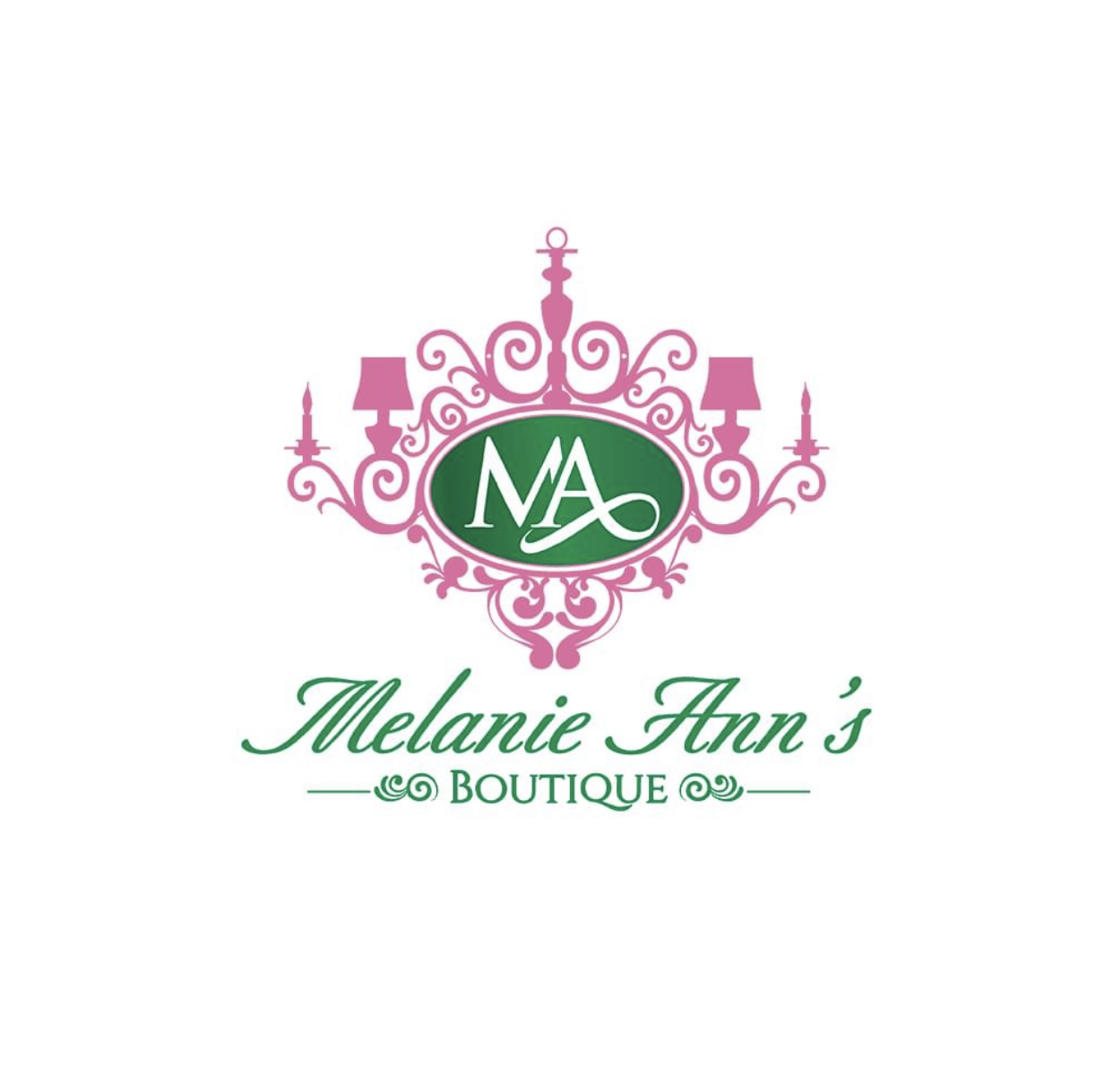 The logo or business face of "Melanie Ann's Boutique"