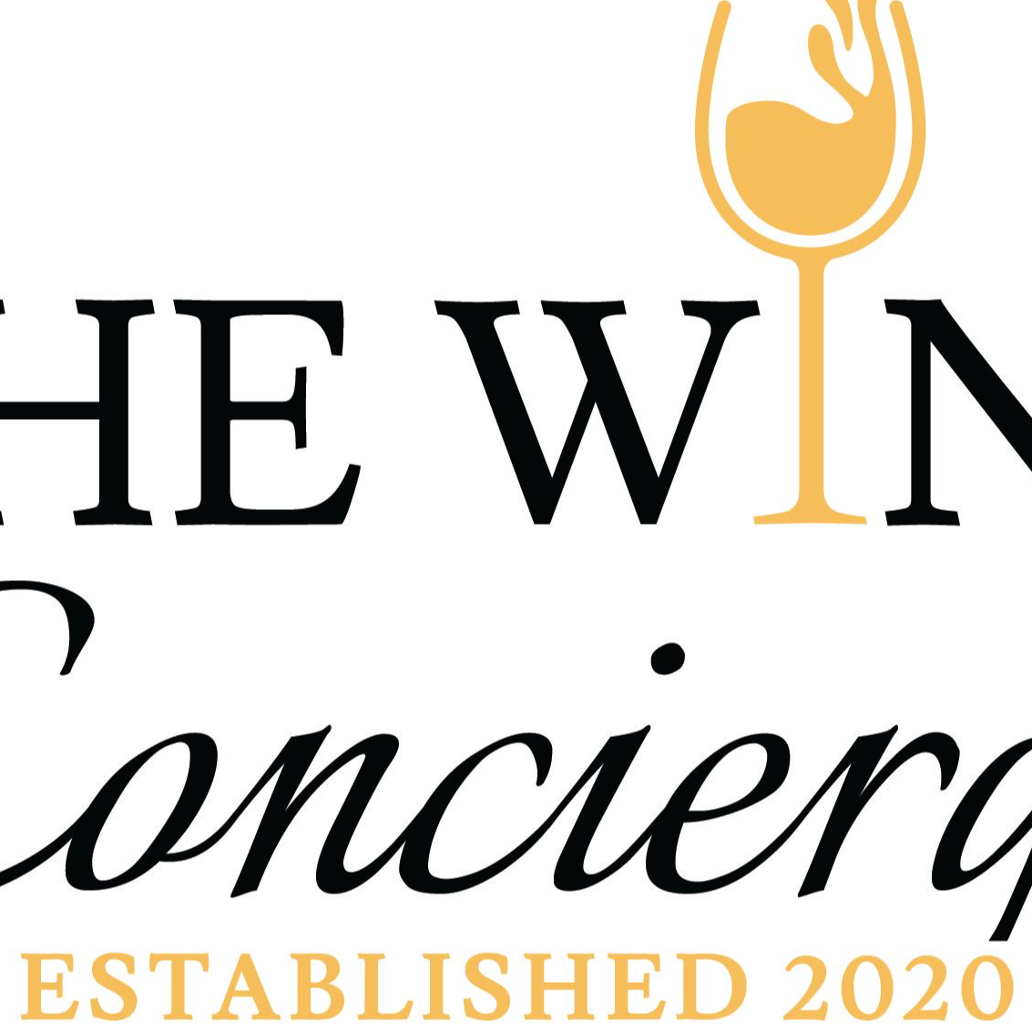 The logo or business face of "The Wine Concierge"