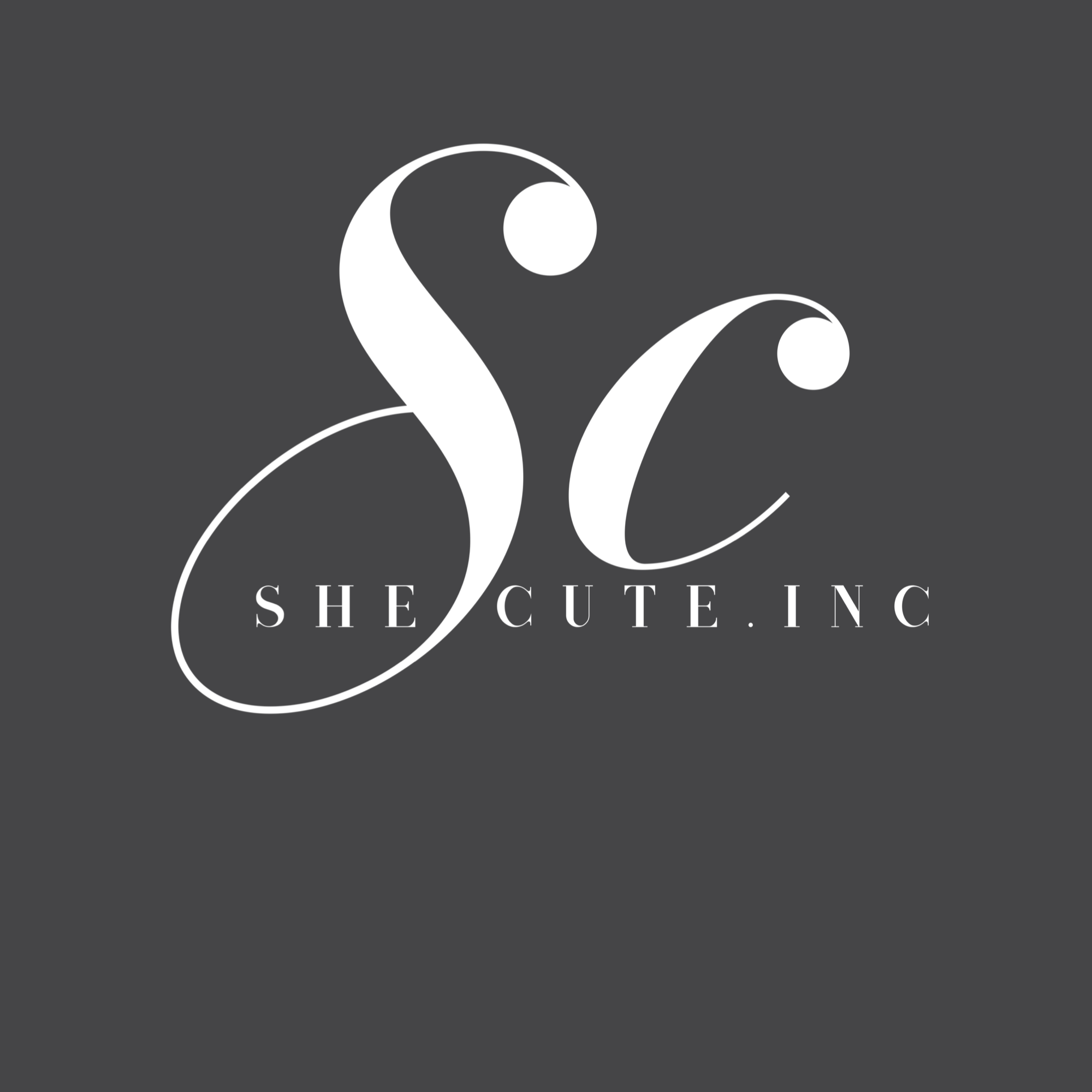 The logo or business face of "She Cute Inc. "