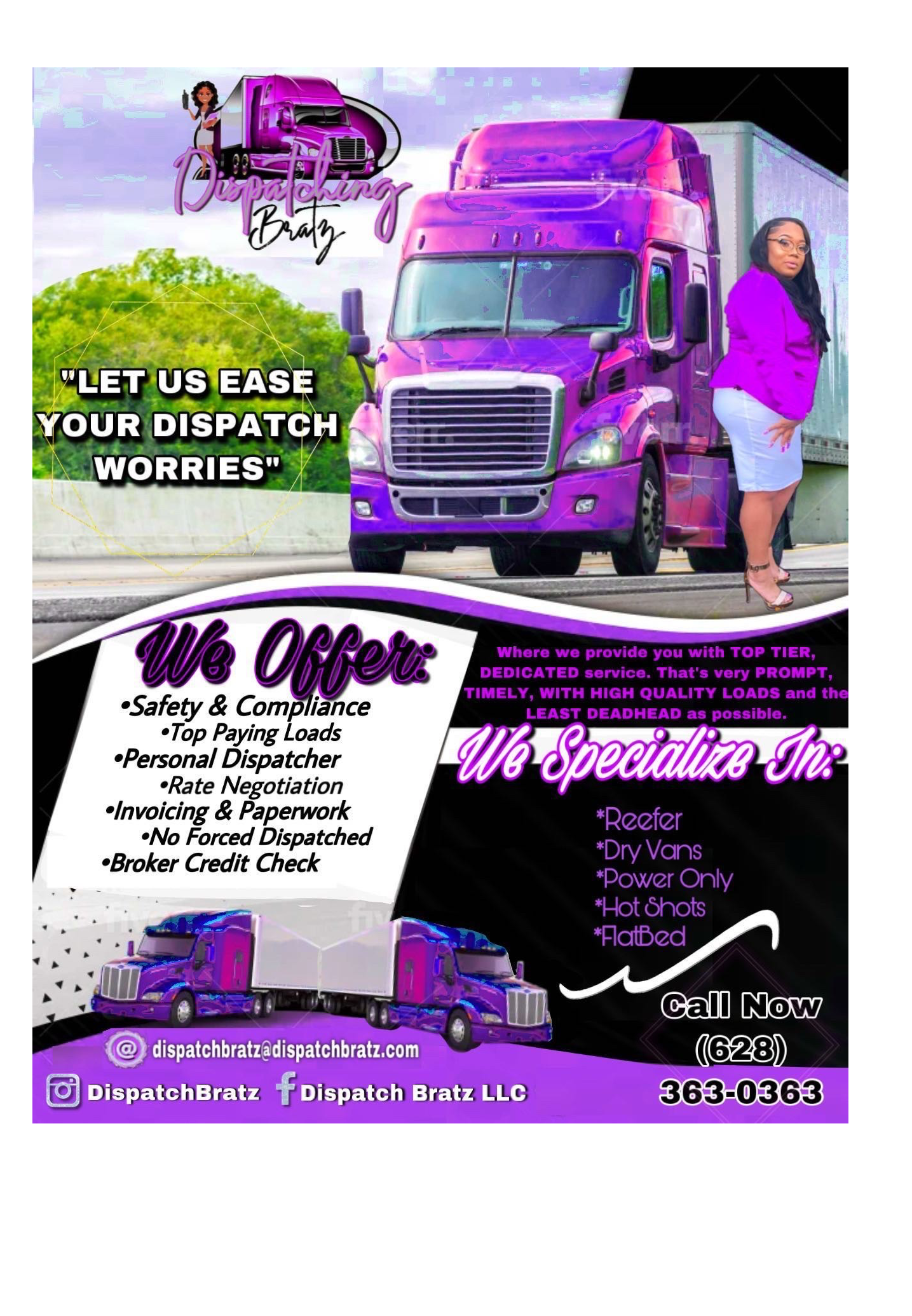 The logo or business face of "Dispatching Bratz"