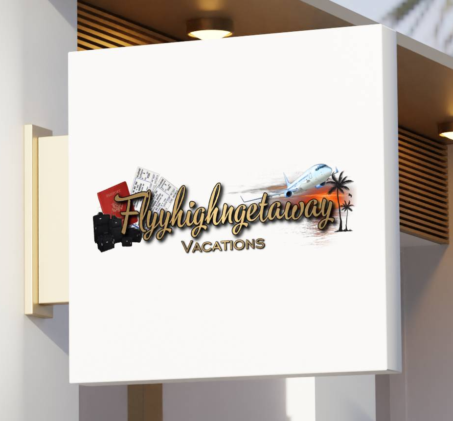 The logo or business face of "Flyyhighngetaway Vacations"