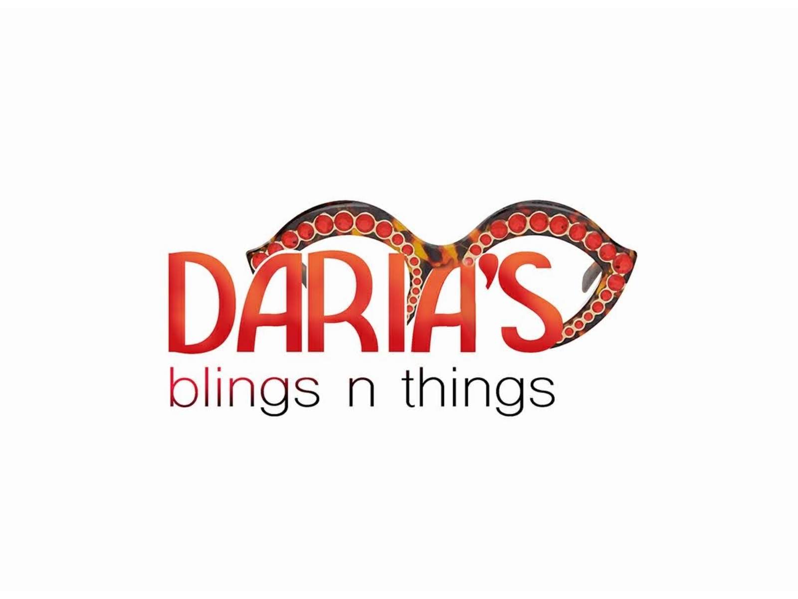 The logo or business face of "Daria's Blings N Things "
