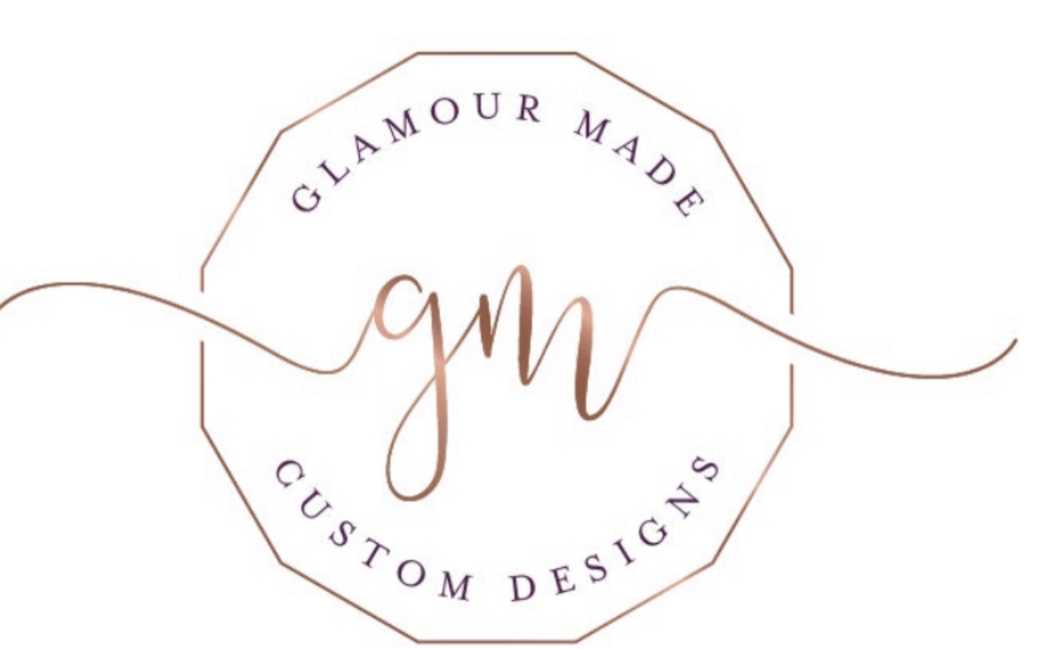 The logo or business face of "Glamour Made Custom Designs "