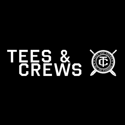 The logo or business face of "Tees and Crews"