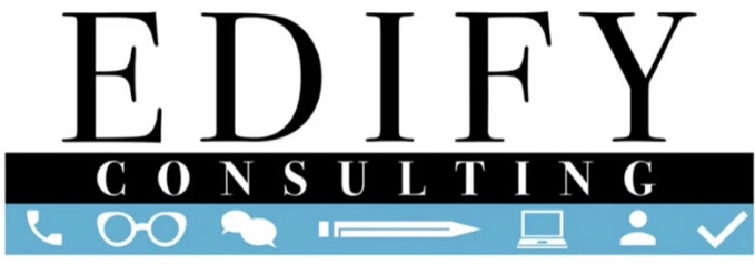 The logo or business face of "Edify Consulting"