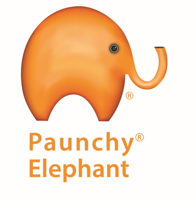 The logo or business face of "Paunchy Elephant"