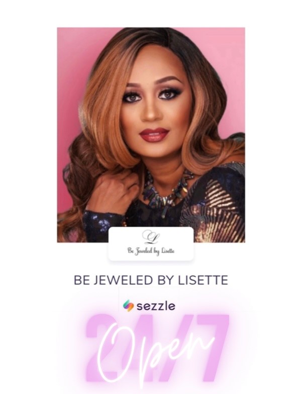 The logo or business face of "BE JEWELED BY LISETTE"
