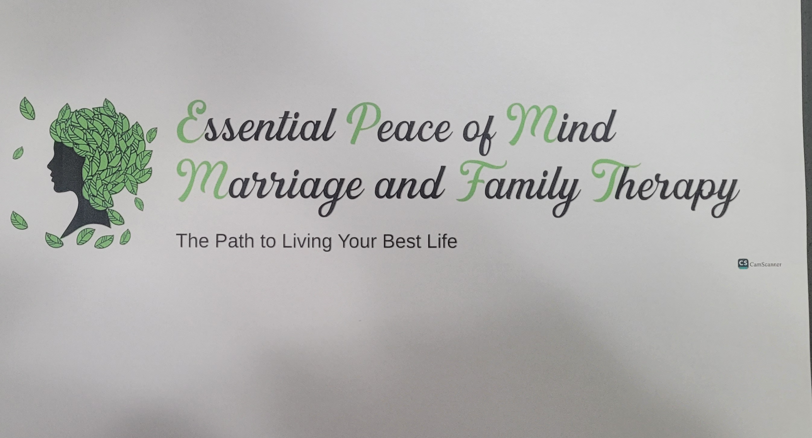 The logo or business face of "Essential Peace of Mind Marriage and Family Therapy, Inc."