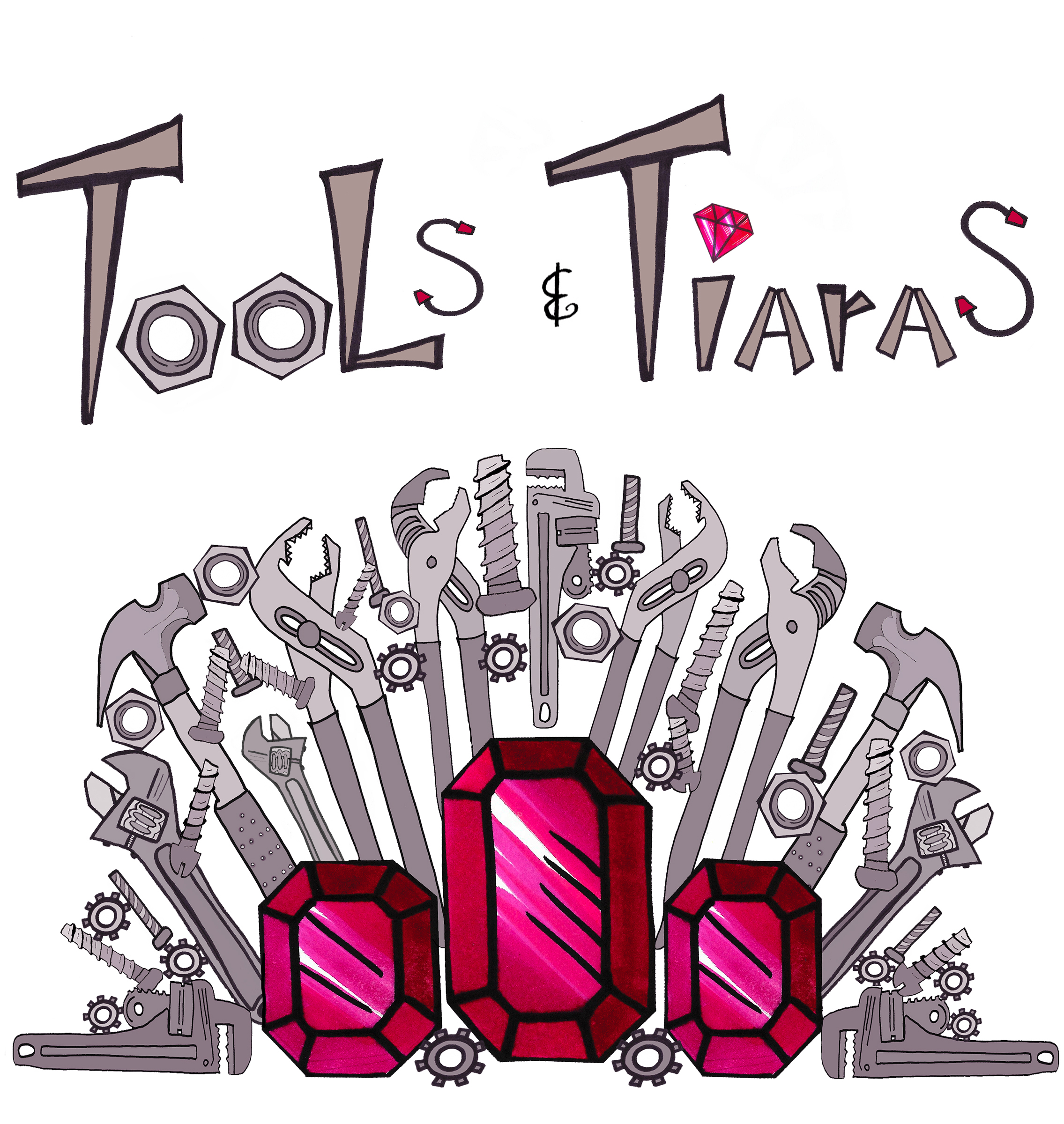 The logo or business face of "Tools & Tiaras Inc."