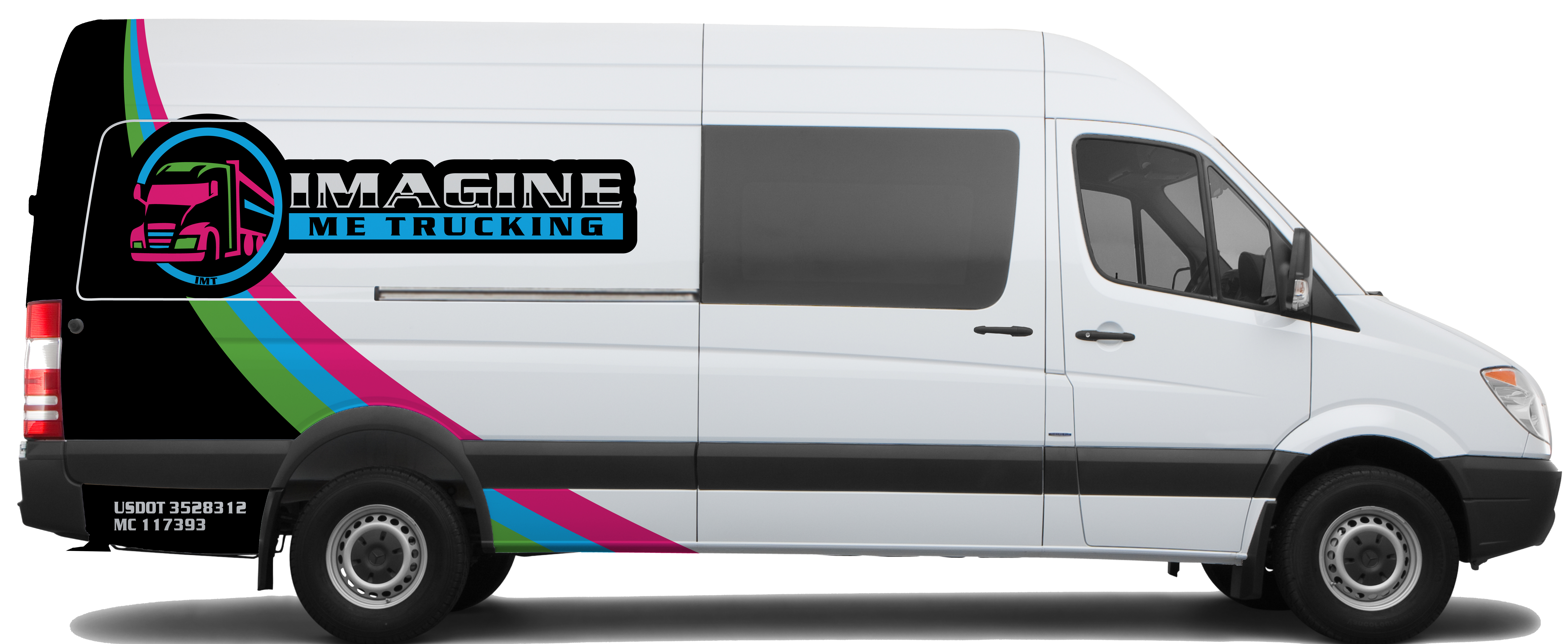 The logo or business face of "Imagine Me Trucking LLC"