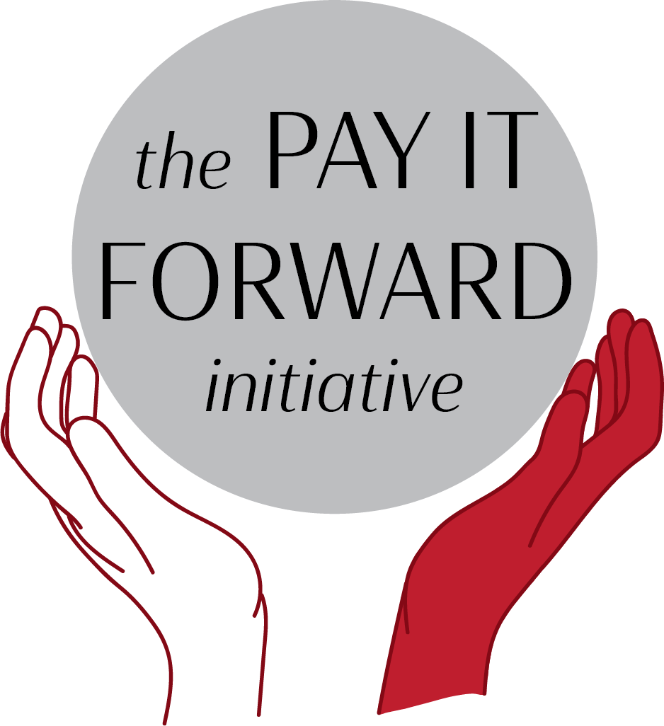 The logo or business face of "THE PAY IT FORWARD INITIATIVE LIFE COACHING AND MENTORING"