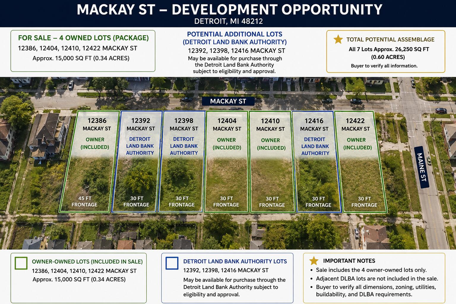12386 Mackay Street Detroit Michigan United States, for Sale, commercial,  , New Way Realty Partners