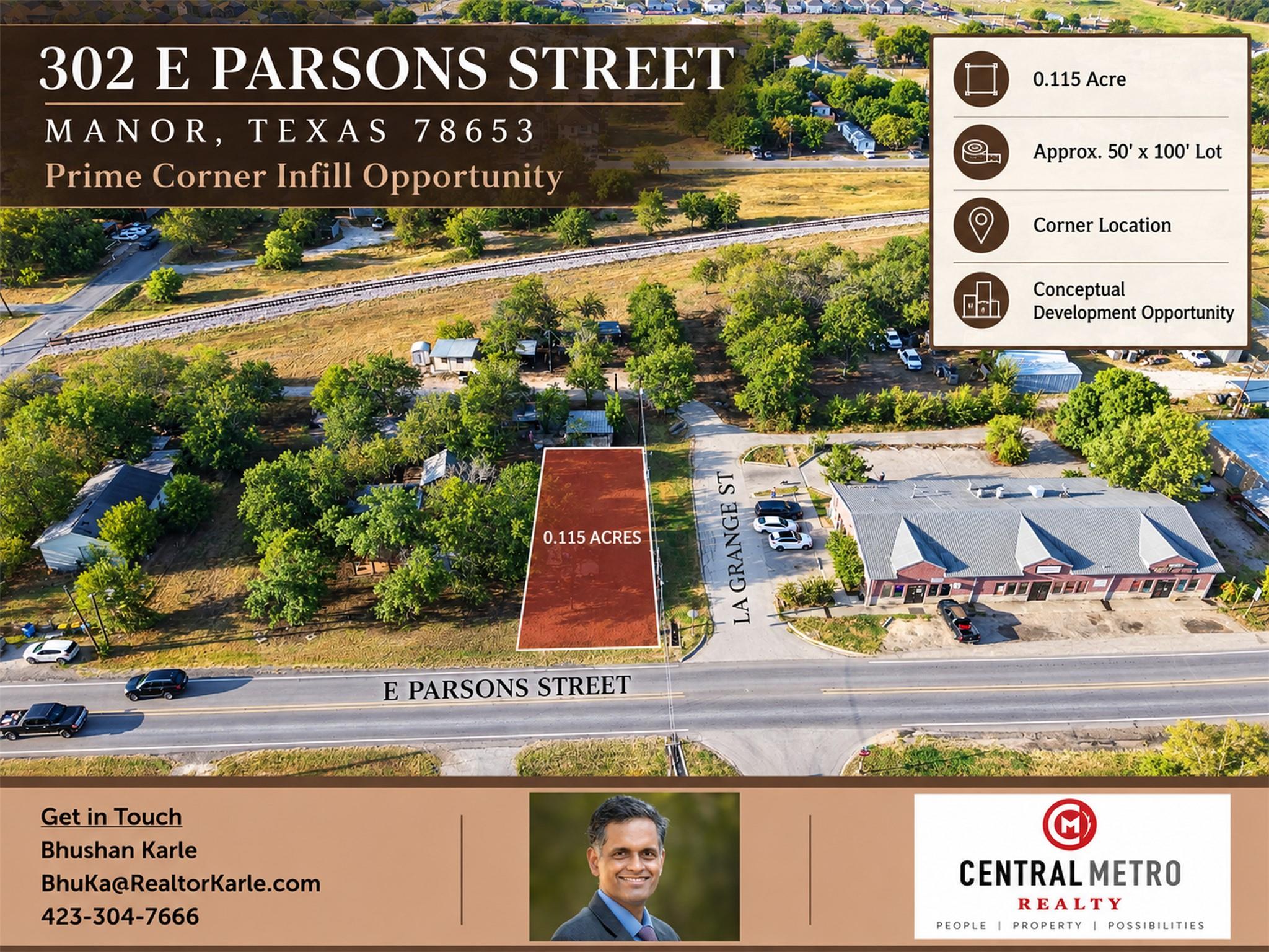 302 Parsons ST Manor Texas United States, for Sale, commercial, Rita Vera, Central Metro Realty LLC