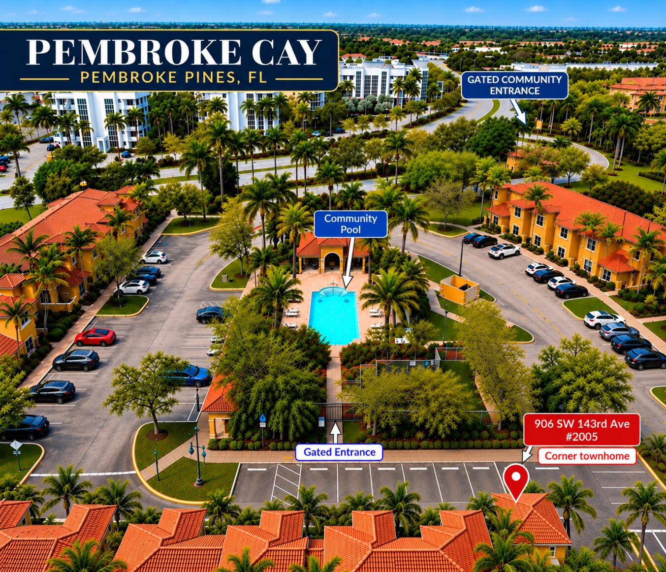 906 SW 143rd Avenue APT 2005 Pembroke Pines Florida United States, for Rent, residential,  , RCA Realty Group