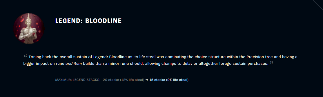 league of legends patch notes