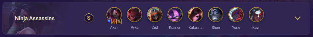 tft ninja assassins